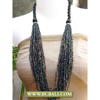 Fashion Necklaces Beading mix Black Wooden